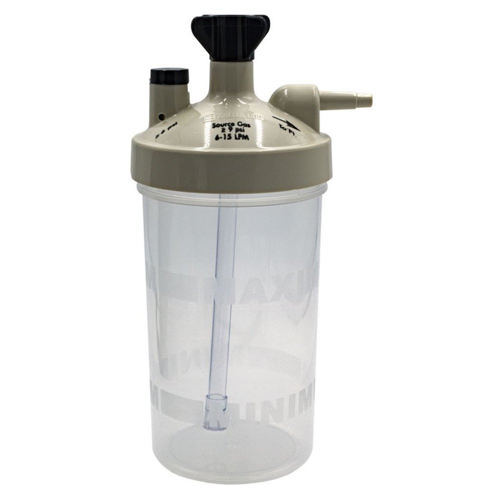 SALTER LABS Oxygen Bubble Humidifier Tan Lid Bottle 7600 Safety Valve**NEW!